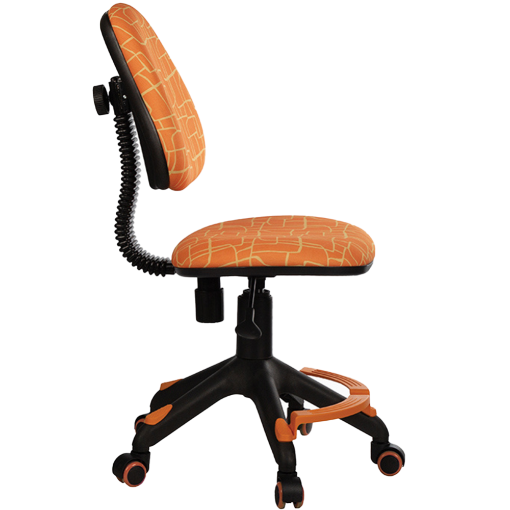Компьютерное кресло «Бюрократ» KD-4-F, оранжевая жираф