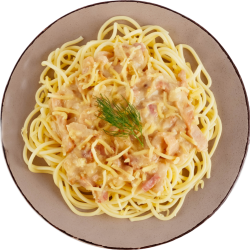 Спа­гет­ти «Кар­бо­на­ра» за­мо­ро­жен­ные, 250 г