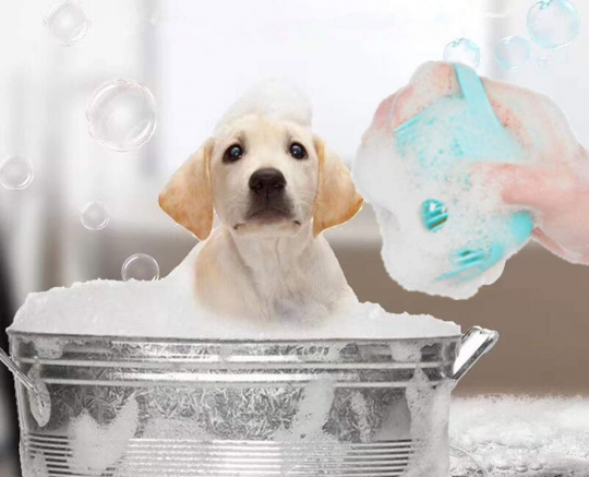 Силиконовая мочалка для мытья домашних животных SiPL