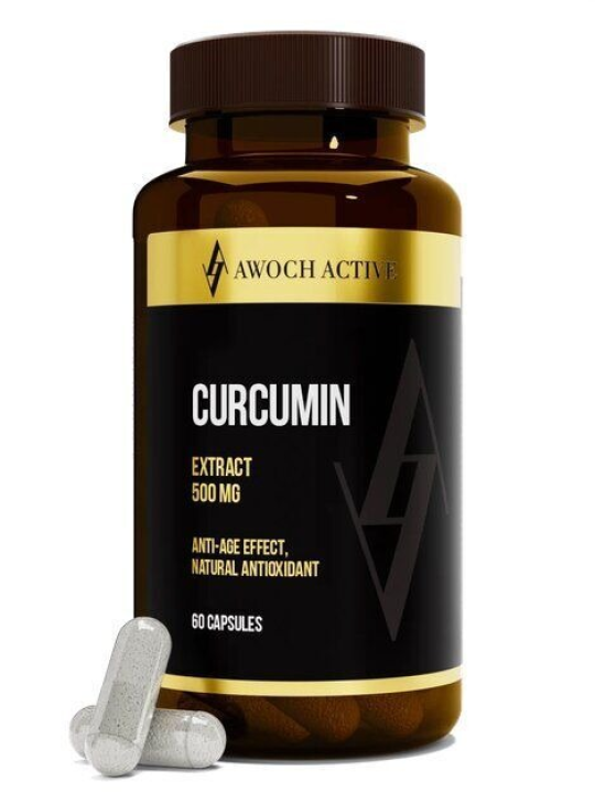 Биологически активная добавка к пище CURCUMIN ("КУРКУМИН"), 60 таблеток; ТМ AWOCHACTIVE