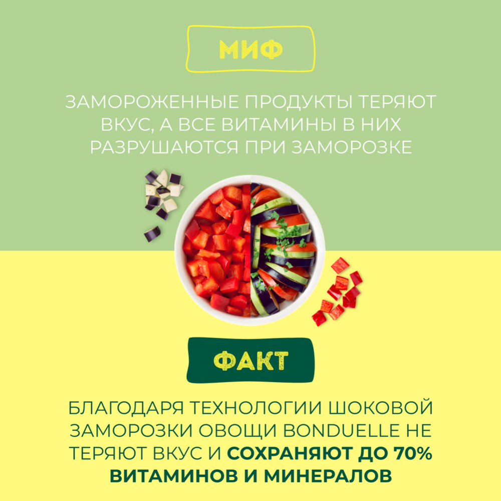  Овощной микс с томатами «Бондюэль» замороженный, 200 г #5