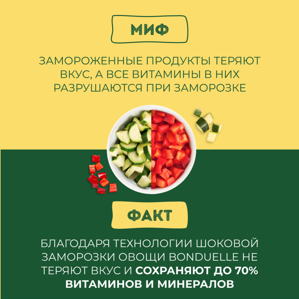 Овощной микс с кабачком «Бондюэль» замороженный, 200 г #5