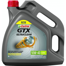 Масло моторное «Castrol» GTX Ultraclean, A3/B4, 10W-40, 15A4E0, 4 л