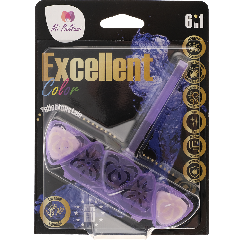 Блок для унитаза «Mi Bellumi» Excellent Funf-Kraft Color Lavendel, 45 г