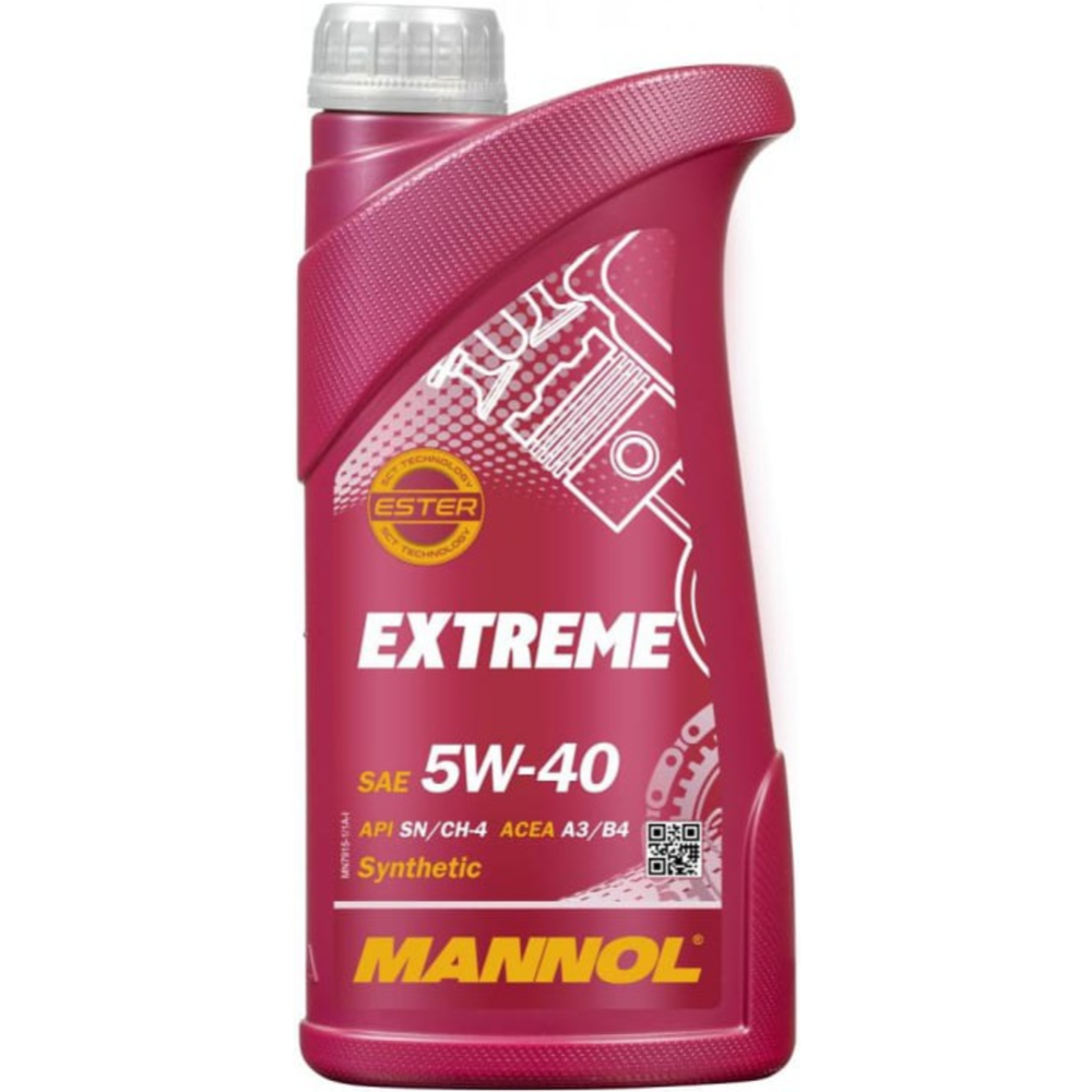 Масло моторное «Mannol» Extreme ESTER 5W-40, SN/CH-4 Extreme, 1 л