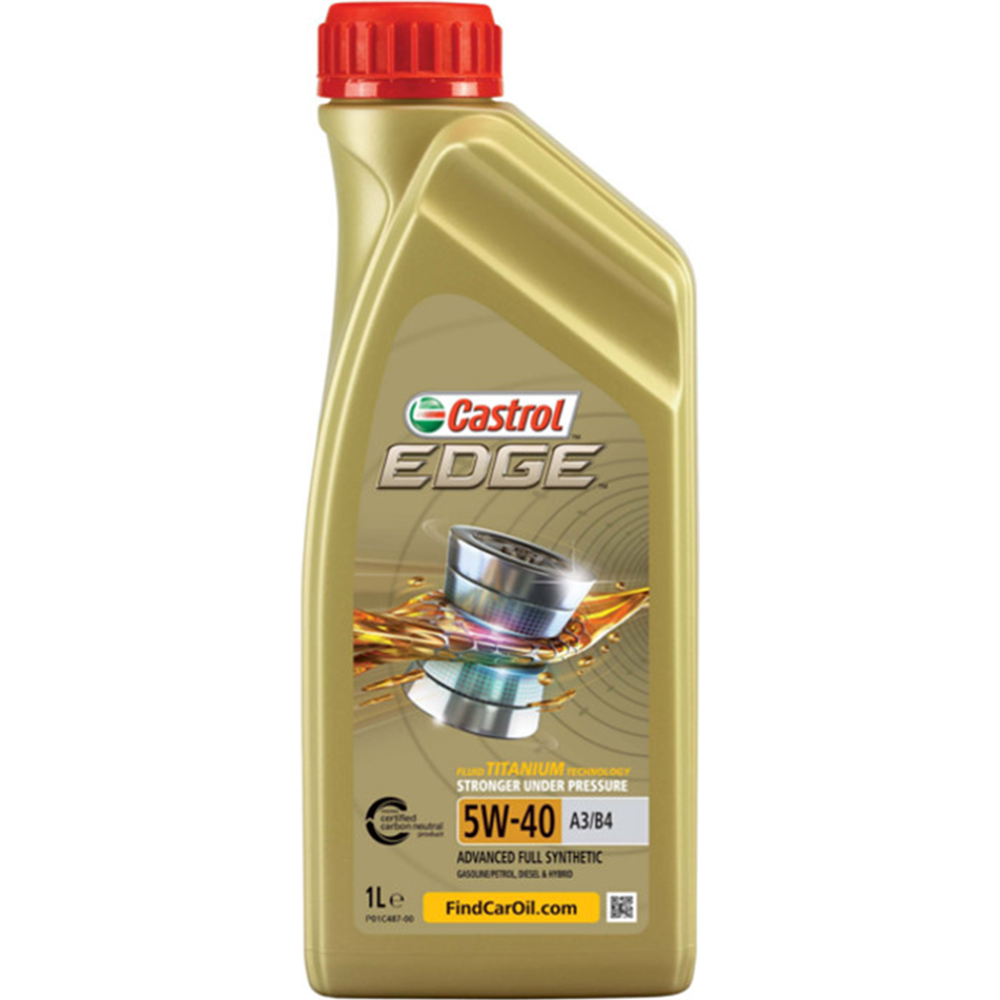 Масло моторное «Castrol» Edge, 5W-40, A3/B4, 15BA5E, 1 л