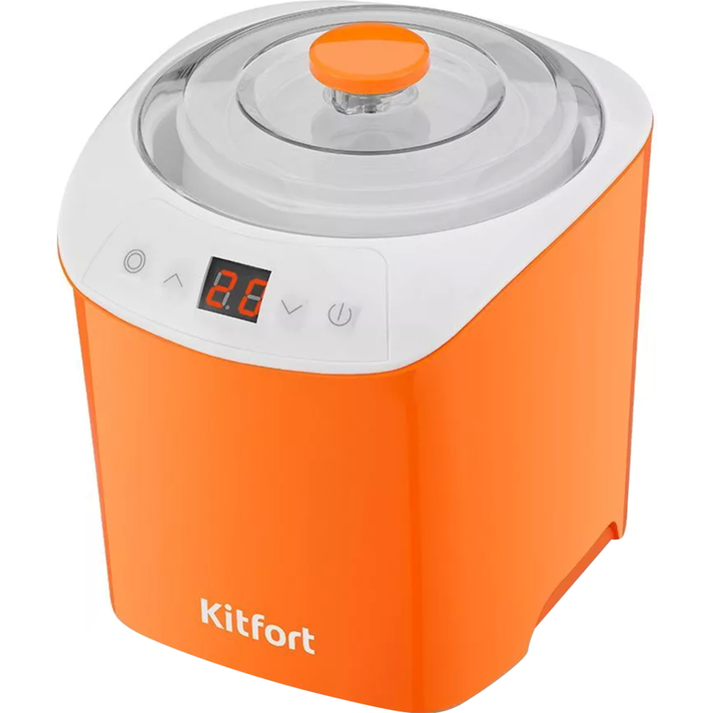 Йогуртница «Kitfort» KT-4090-2, белый/оранжевый