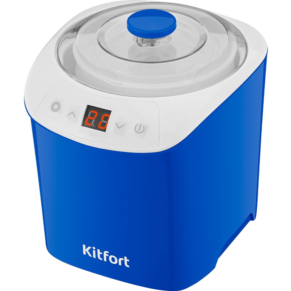 Йогуртница «Kitfort» KT-4090-3, белый/синий