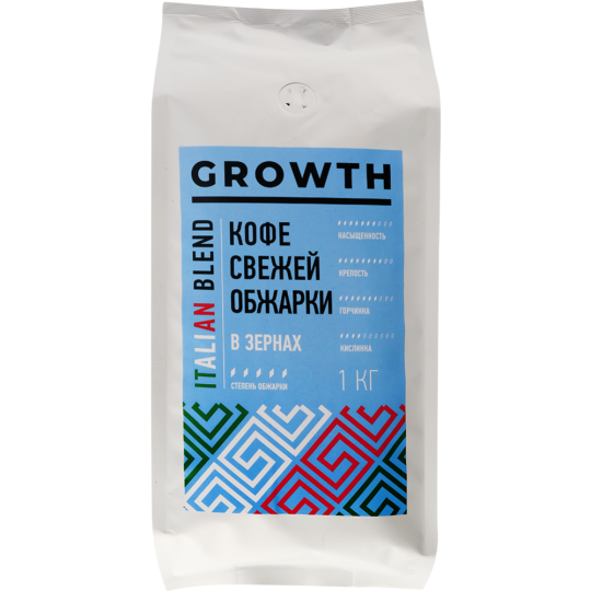 Кофе в зернах «Growth» Italian Blend, 1 кг