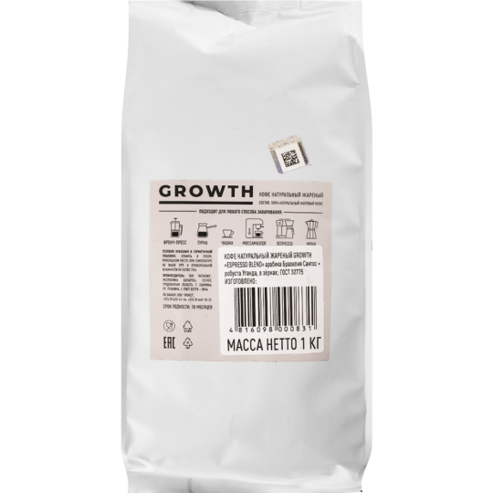 Кофе в зернах «Growth» Espresso Blend, 1 кг