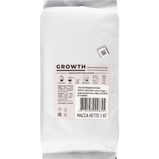 Кофе в зернах «Growth» Gold Blend, 1 кг