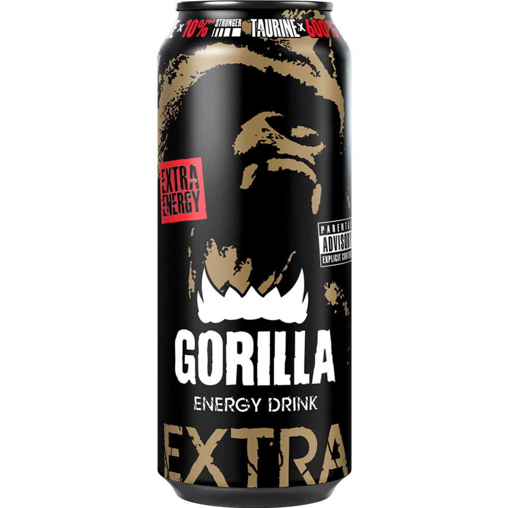 Энер­ге­ти­че­ский на­пи­ток «Gorilla» Extra Energy, 0.45 л