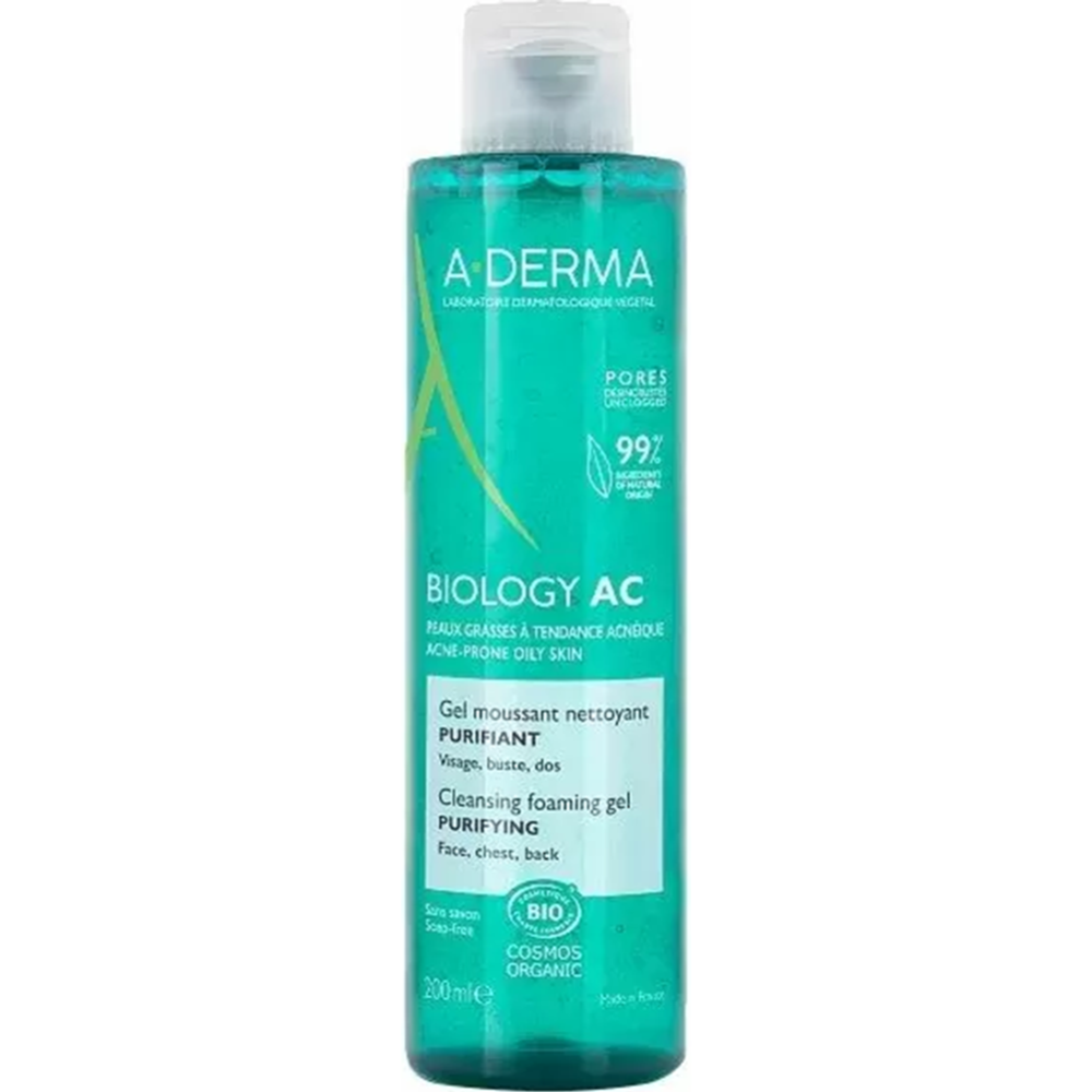 Гель для умывания «A-Derma» Biology AC очищающий, пенящийся, 200 мл