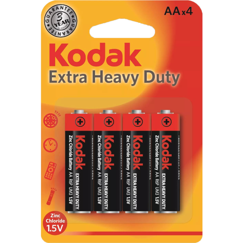 Элемент питания «Kodak» Heavy Duty, АА, 4BL, 4 шт #0