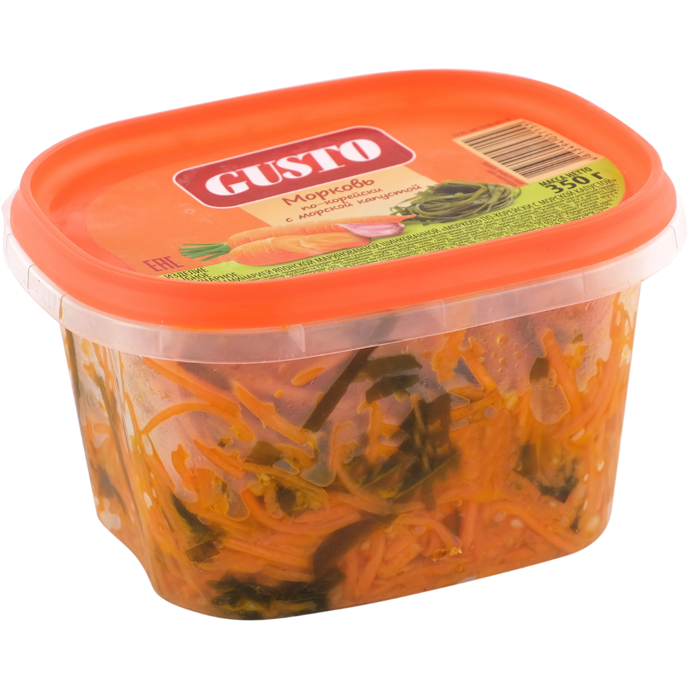 Салат «Gusto» морковь пикантная с морской капустой, 350 г #0