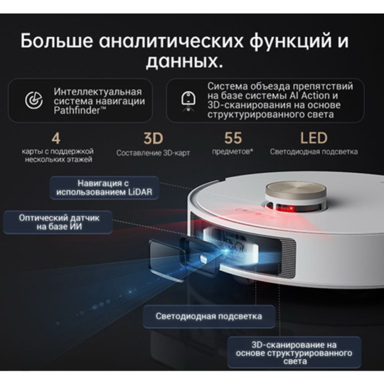 Робот-пылесос «Dreame» Robot Vacuum L20 Ultra complete White, RLX41CE