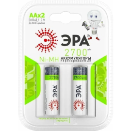 Аккумуляторная батарея «ЭРА» HR6-2BL, 2700 mAh