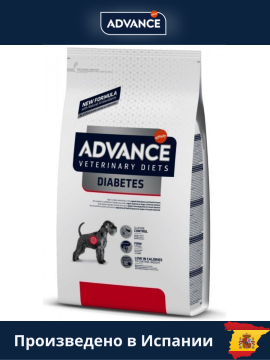 Сухой корм для собак страдающих диабетом Advance VetDiet DIABETES , 12 кг