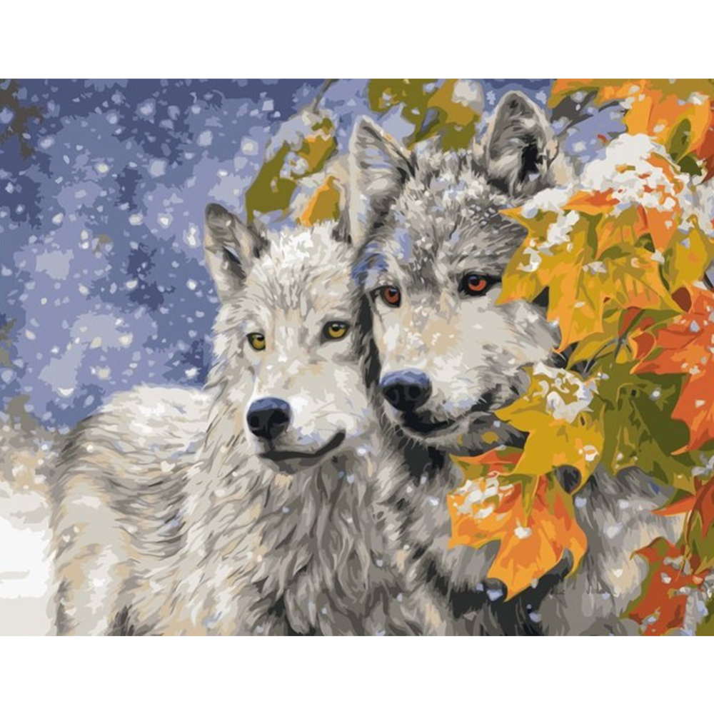 Картина по номерам «Colibri» Два волка, VA-1642, 40x50 см