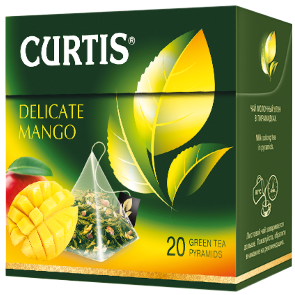 Чай зеленый «Curtis» Delicate Mango, 20х1.8 г