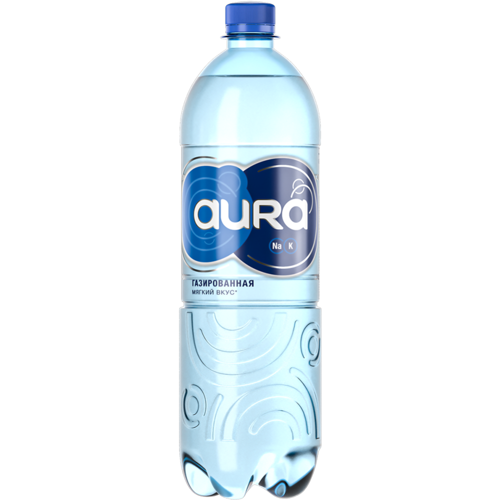 Вода пи­тье­вая «Aura» га­зи­ро­ван­ная, 0.5 л