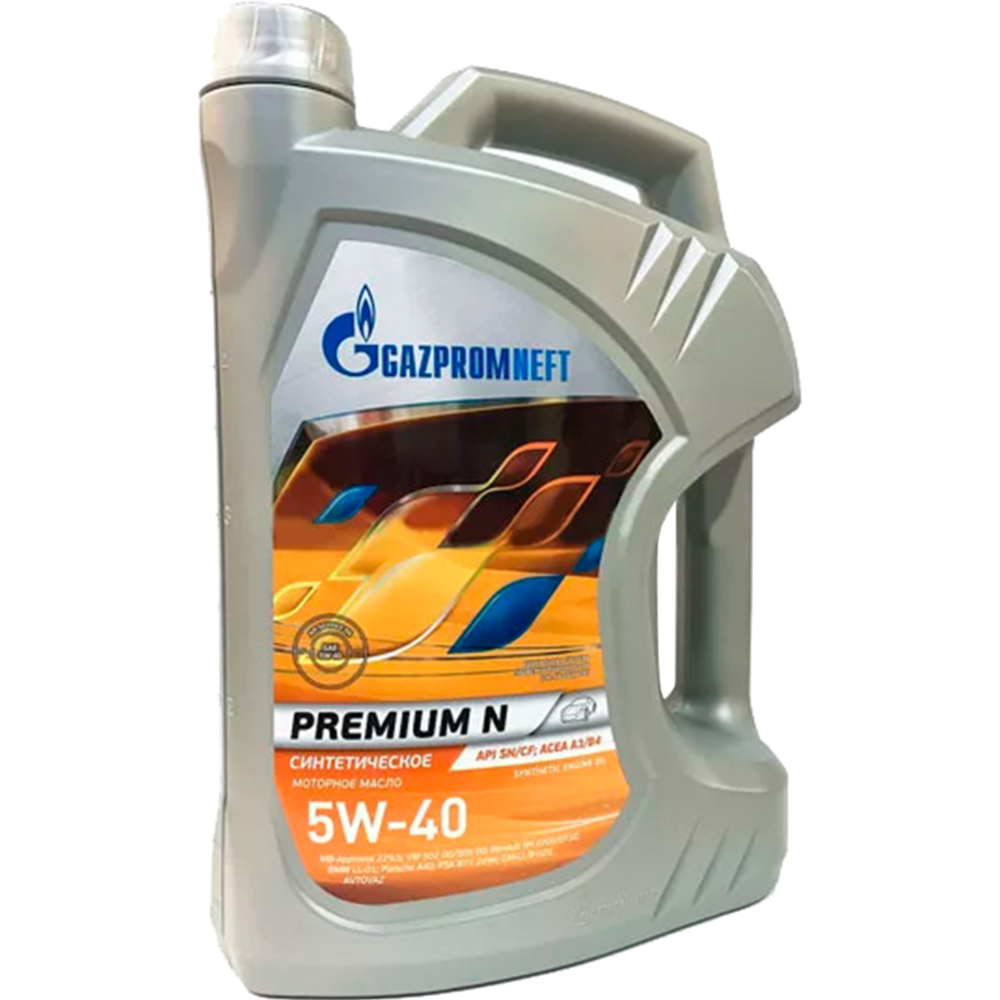 Масло моторное «Gazpromneft» Premium N, 5W-40, 2389907002, 5 л