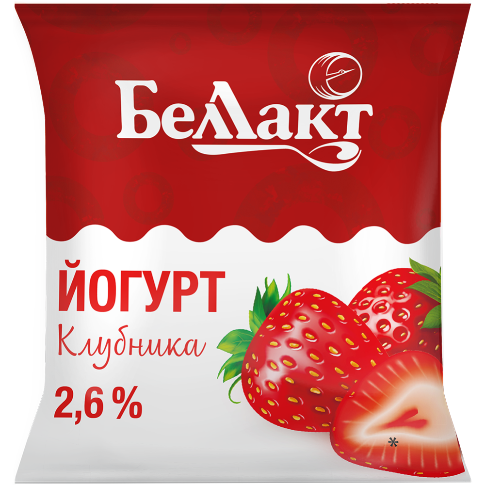 Йогурт «Бел­лак­т» клуб­ни­ка 2.6 %, 400 г