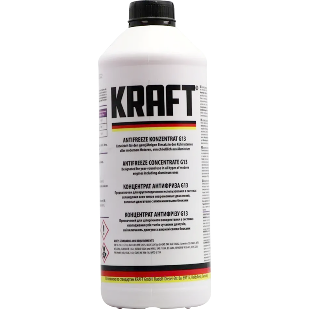 Антифриз-концентрат «Kraft» G13 ТМ, KF130,1.5 л