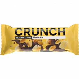 Ба­тон­чик оре­хо­вый гла­зи­ро­ван­ный «R.A.W. Life Crunch» банан, 40 г