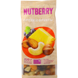 Смесь «Nutberry» орехи и фрукты, 220 г