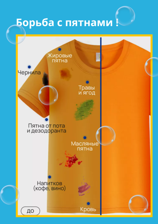 Пятновыводитель отбеливатель кислородный универсальный