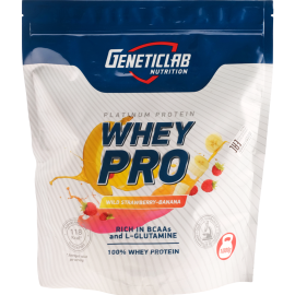 Протеин «Geneticlab» Whey pro, банан и земляника, 1000 г  