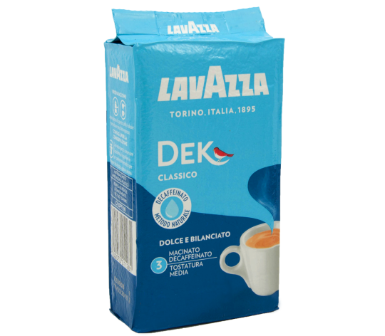 Кофе мо­ло­тый без ко­фе­и­на LAVAZZA Decaffeinato, 250 г, Италия