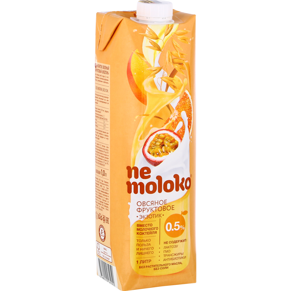 Напиток овсяный «Ne moloko» фруктовый  экзотик, 0.5%, 1 л