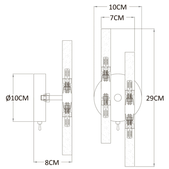 Бра Arte Lamp Ramona A7410AP-4PB