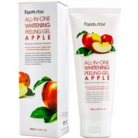 Пилинг-гель для лица «FarmStay» All In One Whitening Peeling Gel Apple, с экстрактом яблока, 180 мл