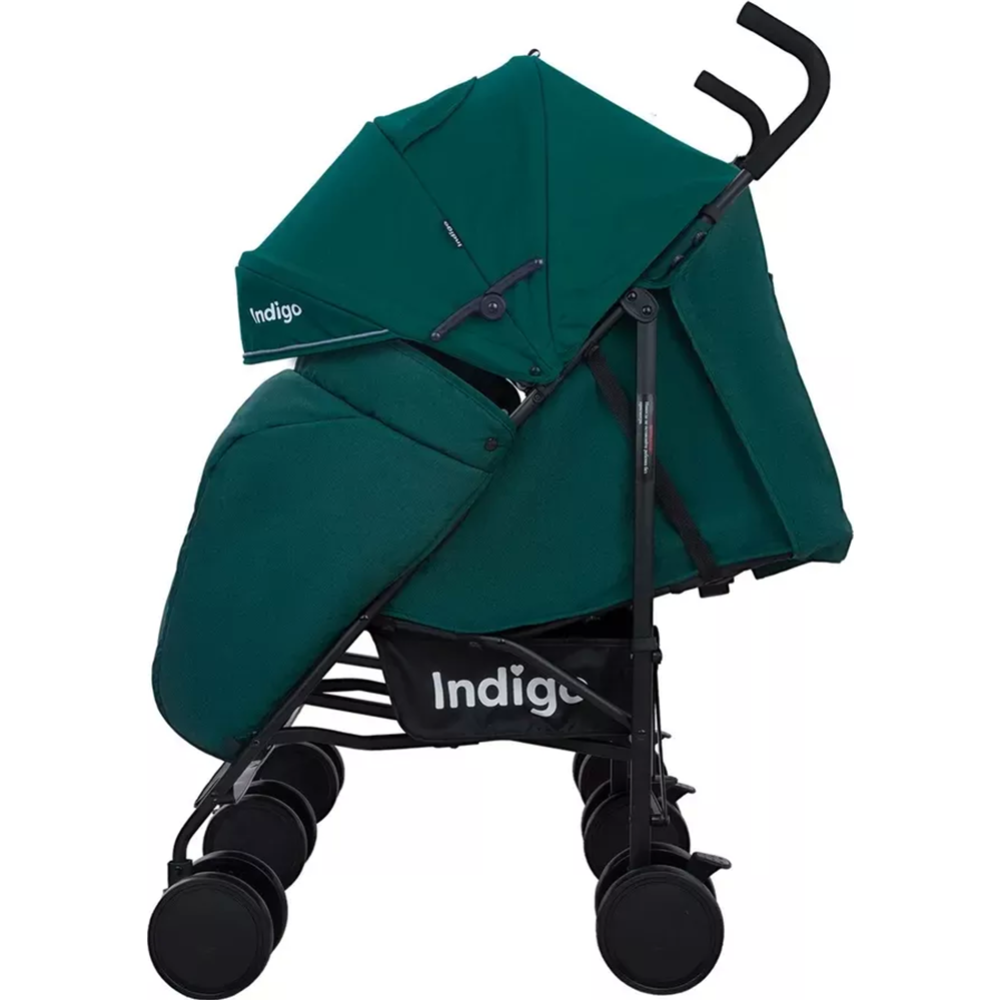 Детская прогулочная коляска «Indigo» Duet, темно-зеленый