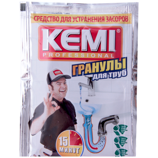 Средство «Kemi Professional-гранулы» для удаления засоров, 70 г