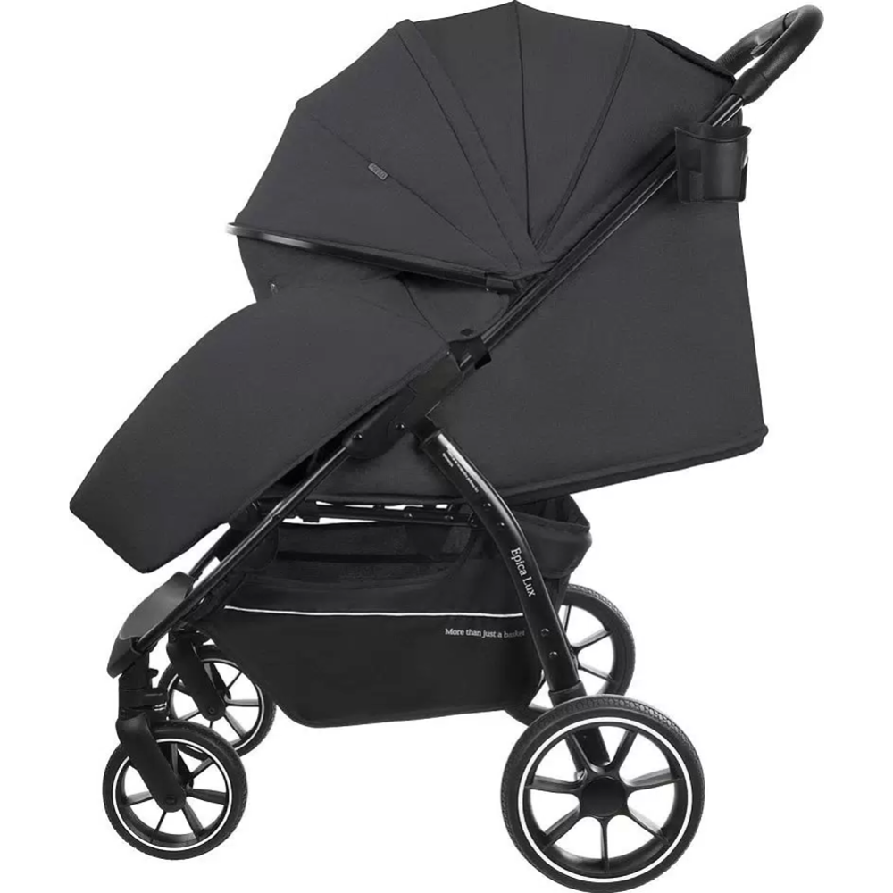 Детская прогулочная коляска «Indigo» Epica Lux S, темно-серый