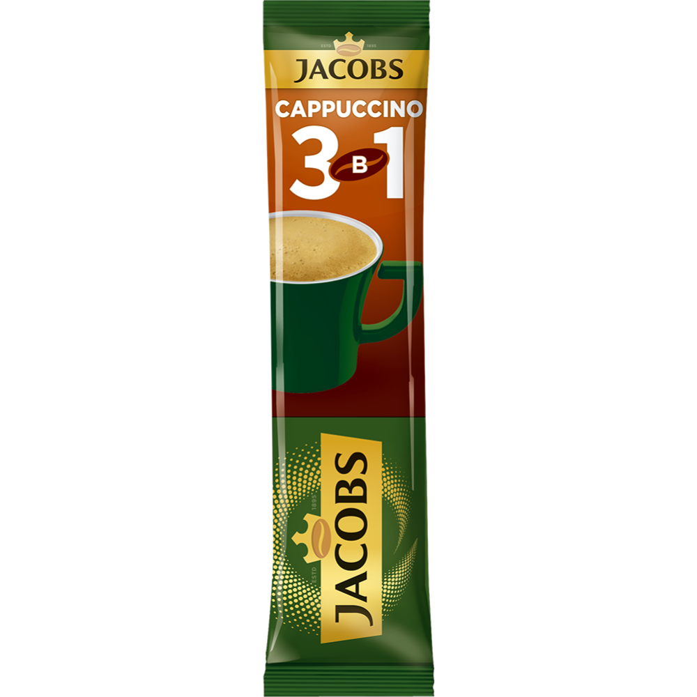 Напиток кофейный «Jacobs» 3в1 Капучино, 11 г #0