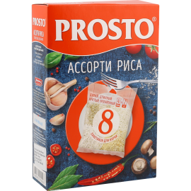 Рис «Prosto» 4 вида, 4х2 шт, 500 г