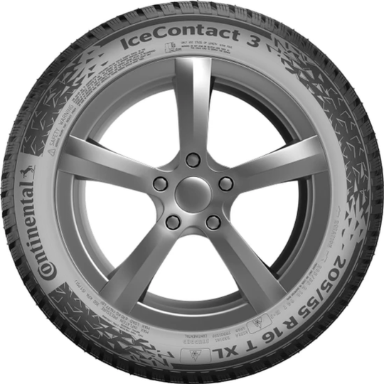 Зимняя шина «Continental» IceContact 3, 205/55R16, 94T, шипы