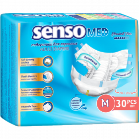 Под­гуз­ни­ки для взрос­лых «Senso» размер М, 70-120 см, 30 шт