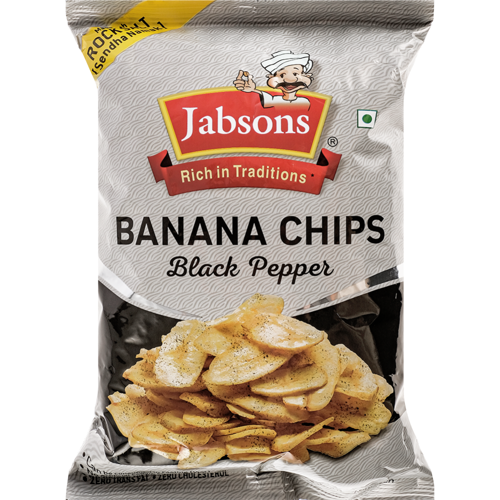 Банановый чипсы «Jabsons» с черным перцем, 150 г