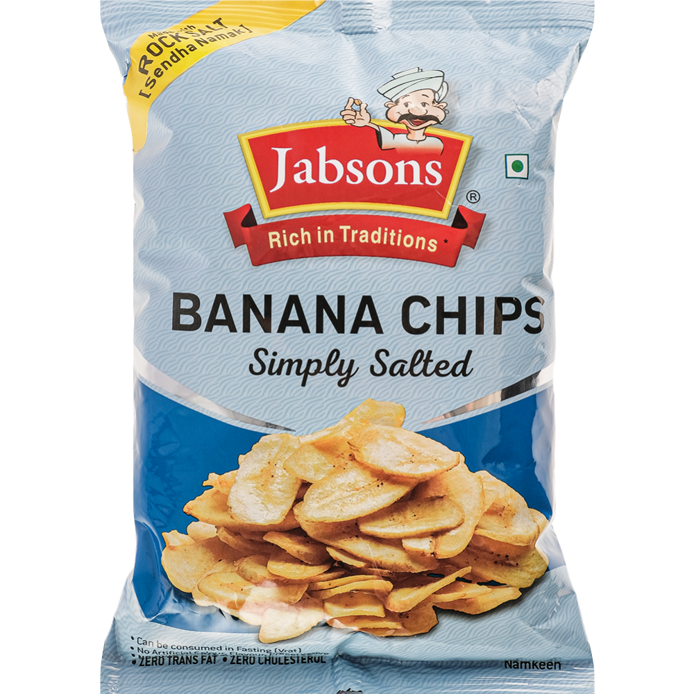 Банановый чипсы «Jabsons» с солью, 150 г