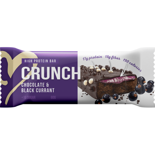 Батончик протеиновый «Crunch» со вкусом шоколад и черная смородина, 60 г