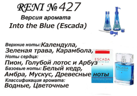 Духи Рени Reni 427 Аромат направления Into the Blue (Escada) - 100 мл