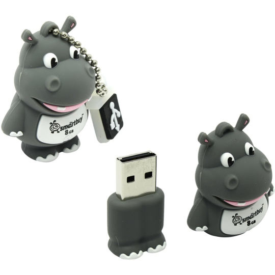 USB Flash «SmartBuy» Wild series Бегемот 8Gb, SB8GBHip