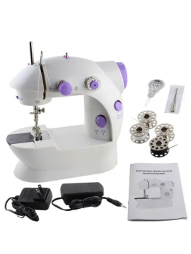 Швейная машинка портативная с адаптером Mini Sewing Machine Plus SM-202A