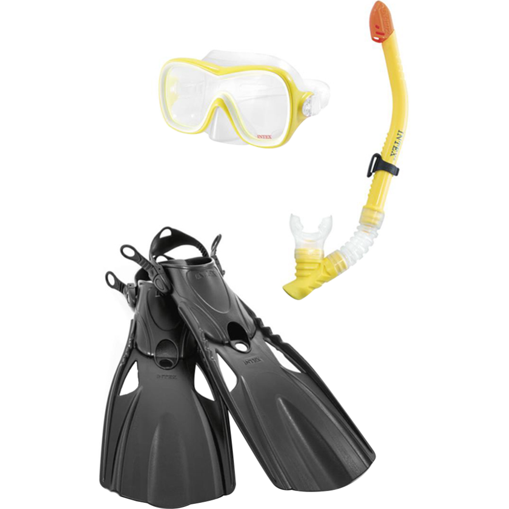 Набор для плавания «Intex» Wave Rider Sports, маска+трубка+ласты, 14 лет+, 55658